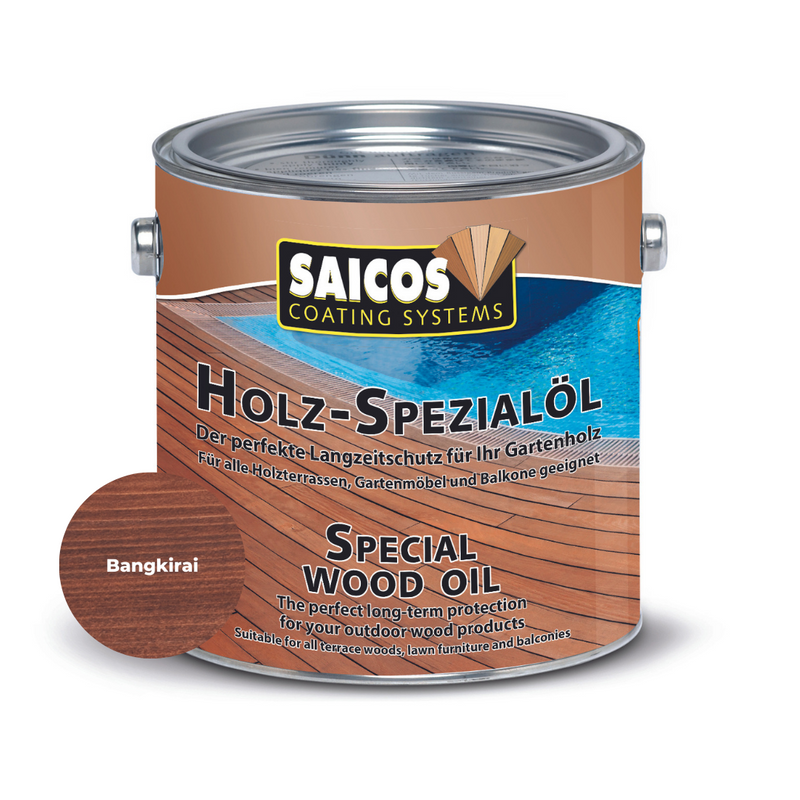 SAICOS Holz-Spezialöl – Langzeitschutz für Terrasse und Gartenmöbel (2,5L)