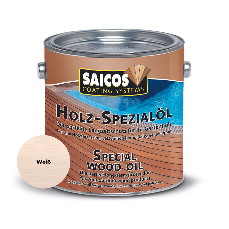 SAICOS Holz-Spezialöl – Langzeitschutz für Terrasse und Gartenmöbel (2,5L)