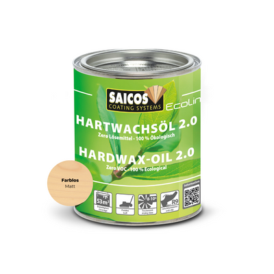 SAICOS Ecoline Hartwachsöl 2.0 – Lösemittelfreier Schutz für Holz und Kork