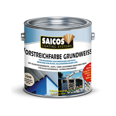 SAICOS | Vorstreichfarbe Grundweiß | Außenholz